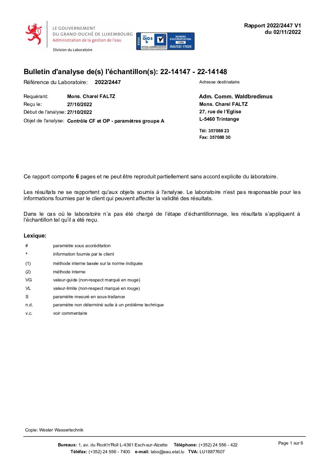 Rapport AGE 02.11.2022